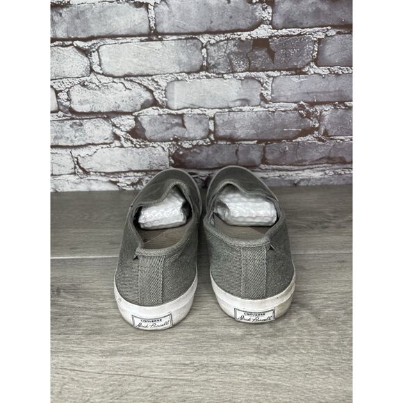 Converse Jack Purcell Gray Canvas Casual Slip On Shoes Men’s Sz 10.5M US/44.5EU - Picture 4 of 16